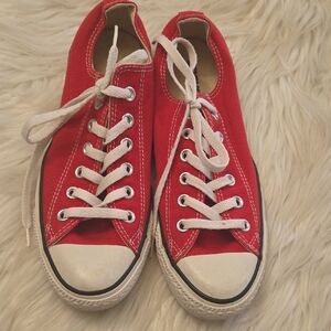 Converse All Star Red Canvas Shoes
